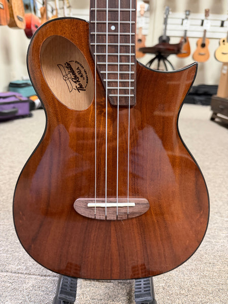 KALA Night Owl Acacia Revelator Electric Tenor Ukulele w/Case #2