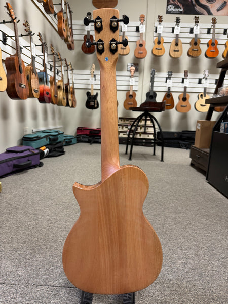 KALA Night Owl Acacia Revelator Electric Tenor Ukulele w/Case #2