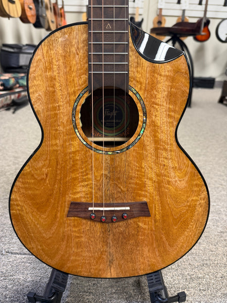 Flight Maia Solid Mango/Rosewood Steel String Electric Baritone Ukulele w/Case - #3
