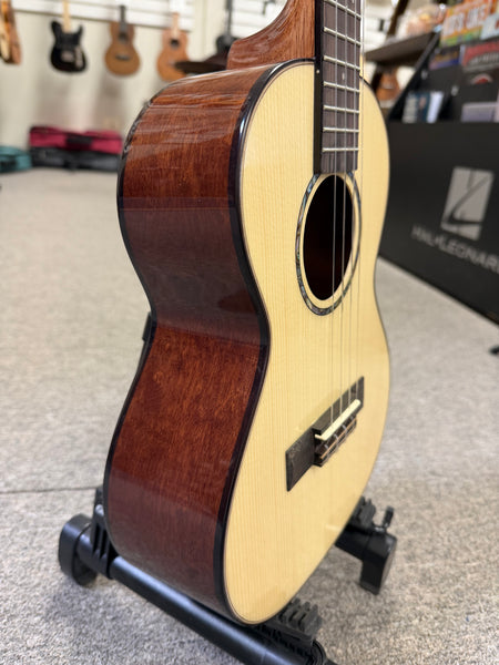 KALA KA-20th-SQS-T Solid Spruce/Quilted Sapele Tenor Ukulele w/Case - 20th Anniversary Limited Edition