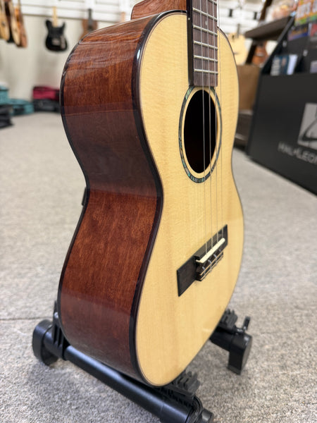 KALA KA-20th-SQS-T Solid Spruce/Quilted Sapele Tenor Ukulele w/Case - B-Stock - 20th Anniversary Limited Edition