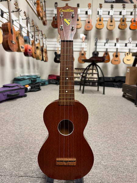 Crestline Vintage Mahogany Soprano Ukulele w/Case - Pre Loved
