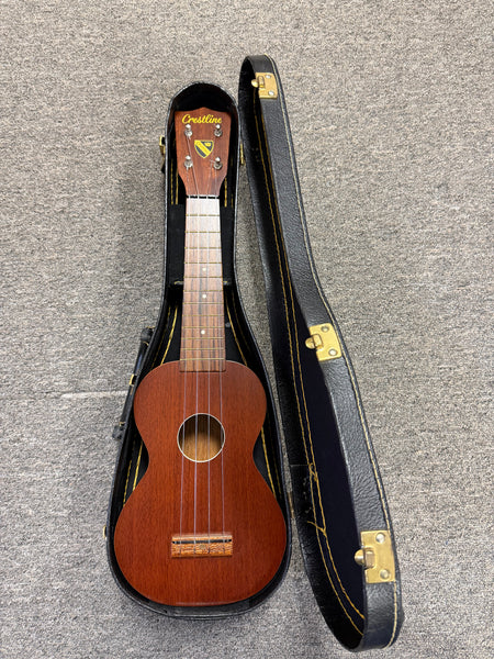 Crestline Vintage Mahogany Soprano Ukulele w/Case - Pre Loved