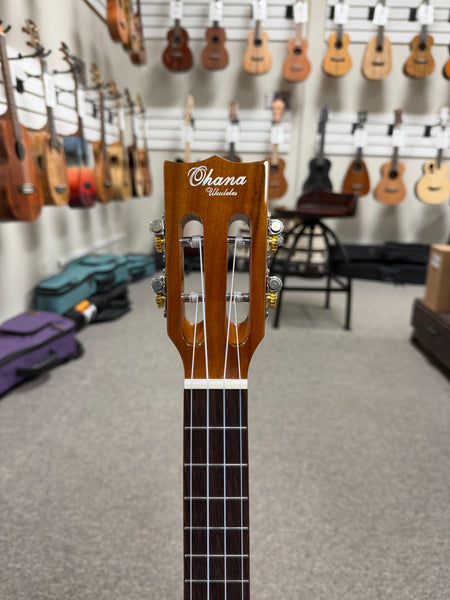 Ohana BKT-250G Tenor Ukulele with Baritone Body - Solid Spruce/Solid Acacia