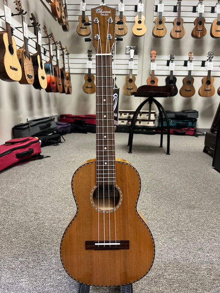 OHANA TK-50WG Tenor Ukulele - Solid Cedar/Willow Wood