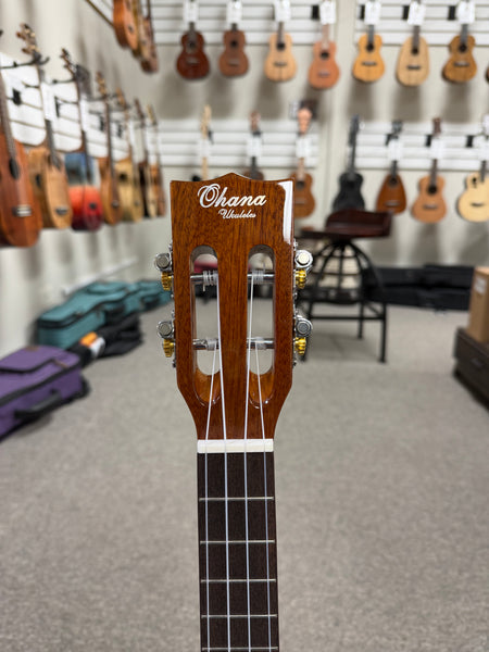 Ohana BKT-70G Tenor Ukulele with Baritone Body - Solid Spruce/Mahogany