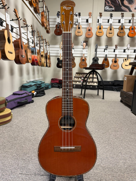 OHANA BK-50G Baritone Ukulele -Solid Cedar/Solid Rosewood