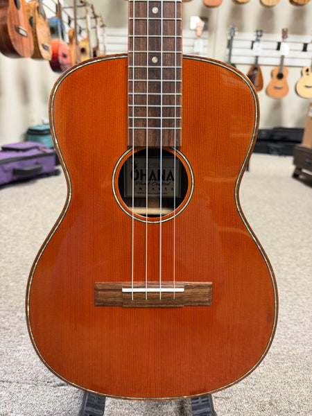 OHANA BK-50G Baritone Ukulele -Solid Cedar/Solid Rosewood