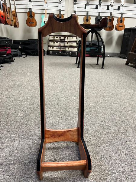 Custom Bubinga Wood Ukulele Stand by Lee Murdock - Bubinga Uke Stand