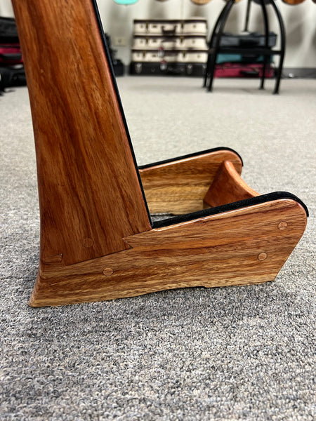 Custom Bubinga Wood Ukulele Stand by Lee Murdock - Bubinga Uke Stand