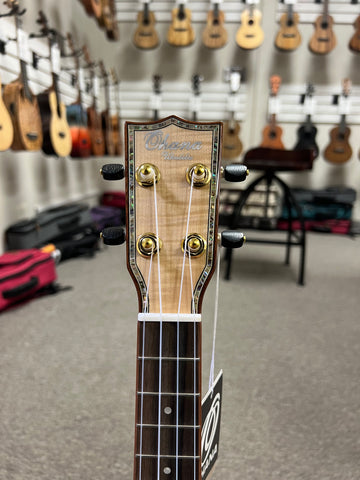 OHANA CK-75CG Concert Ukulele -Solid Spruce/Solid Flame Maple Cutaway