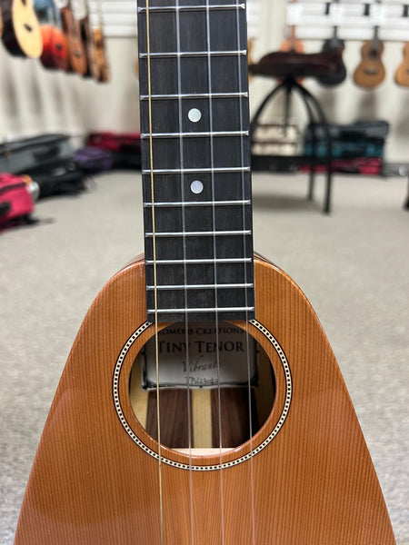 Romero Creations Tiny Tenor Vibrante Solid Cedar/Pau Ferro Ukulele w/Case - RC-TT-V-CP #2