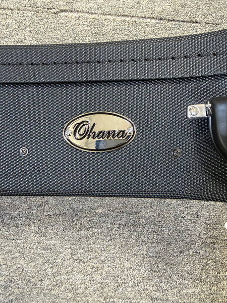 OHANA TK-350G Solid Koa Tenor Ukulele w/Hard Shell Case