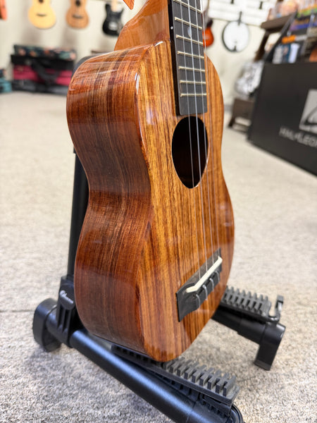 KoAloha KSM-00 Solid Koa Soprano Ukulele w/Case #1 - Made in Hawaii