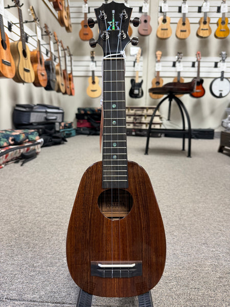 KoAloha KSM-01 Solid Koa Pineapple Soprano Ukulele w/Case #1 - Made in Hawaii
