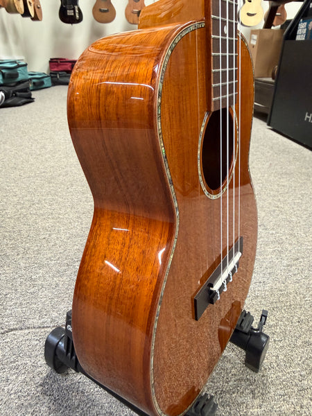 OHANA TK-350G Solid Koa Tenor Ukulele w/Hard Shell Case