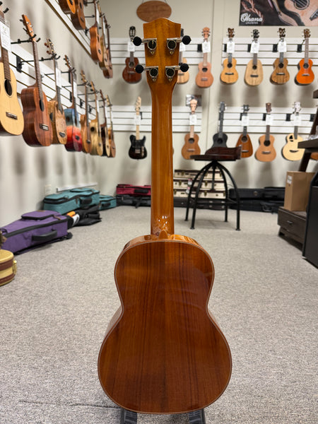 OHANA TK-350G Solid Koa Tenor Ukulele w/Hard Shell Case