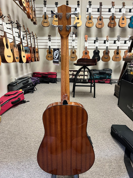 Ohana OBU-22 Compact Acoustic Electric Bass w/Case - Solid Spruce/Mahogany