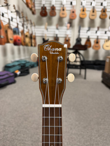 OHANA SK-50G Soprano Ukulele - Solid Cedar/Solid Rosewood