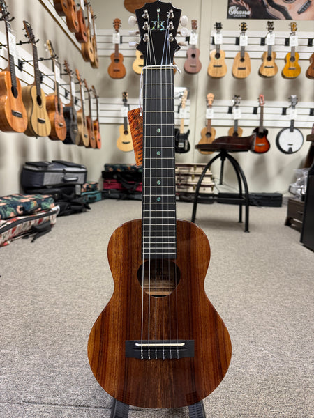 KoAloha KTM-D6 Solid Koa 6 String Tenor Guitarlele/Guilele w/Case - Made In Hawaii