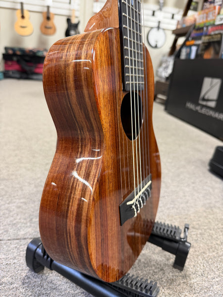 KoAloha KTM-D6 Solid Koa 6 String Tenor Guitarlele/Guilele w/Case - Made In Hawaii