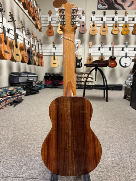 KoAloha KTM-D6 Solid Koa 6 String Tenor Guitarlele/Guilele w/Case - Made In Hawaii