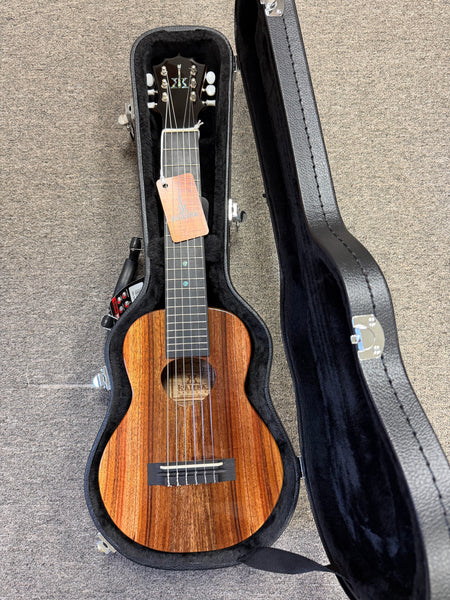 KoAloha KTM-D6 Solid Koa 6 String Tenor Guitarlele/Guilele w/Case - Made In Hawaii