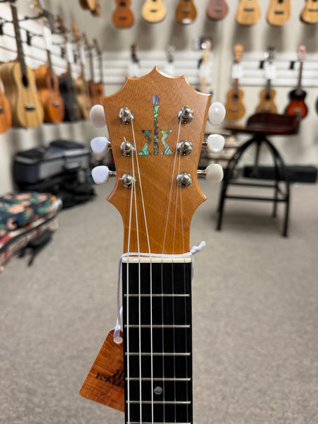 KoAloha KTM-10D6 Solid Koa 6 String Pikake Tenor Guitarlele/Guilele w/Case - Made in Hawaii