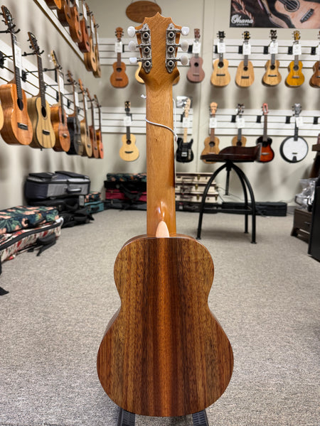 KoAloha KTM-10D6 Solid Koa 6 String Pikake Tenor Guitarlele/Guilele w/Case - Made in Hawaii