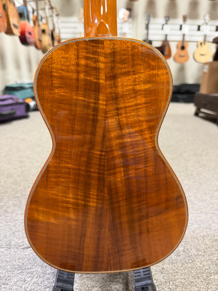 OHANA CK-570G Solid Koa Concert Ukulele w/Case - Abalone Bird Inlays