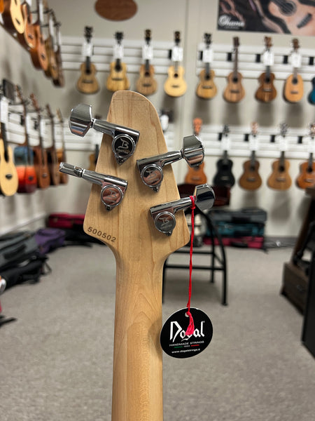 Tiny Boy Ash Body 4 String Solid Body Black Bass w/Case - TBJ-4400B Short Scale Bass