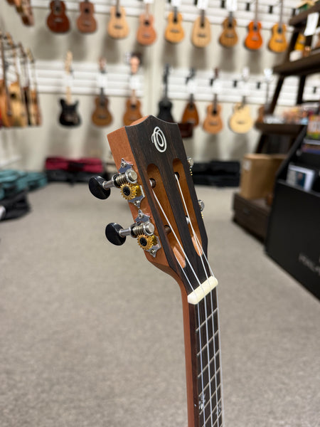 OHANA CK-50ME Concert Ukulele - Solid Cedar/Striped Ebony
