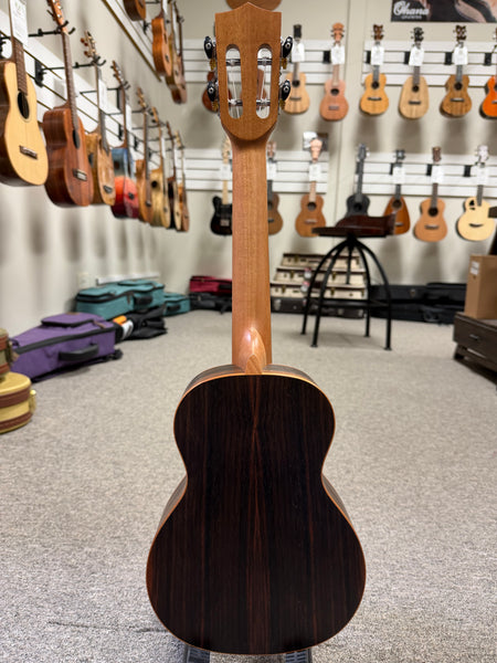 OHANA CK-50ME Concert Ukulele - Solid Cedar/Striped Ebony