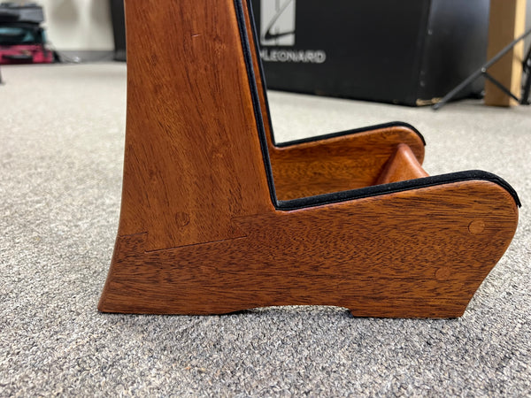 Custom Mahogany Wood Ukulele Stand by Lee Murdock - Mahogany Uke Stand