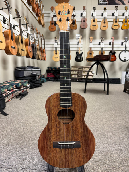 KoAloha KTM-10 Solid Koa Pikake Tenor Ukulele w/Case #1 - Made In Hawaii - Satin Finish