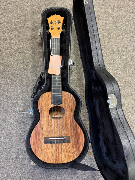 KoAloha KTM-10 Solid Koa Pikake Tenor Ukulele w/Case #1 - Made In Hawaii - Satin Finish