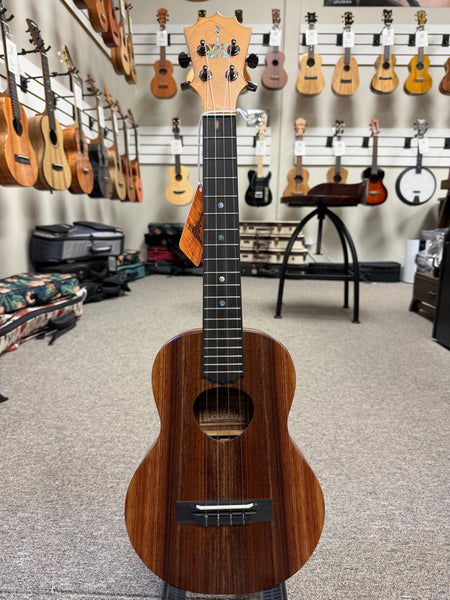 KoAloha KTM-10 Solid Koa Pikake Tenor Ukulele w/Case #3 - Made In Hawaii - Satin Finish