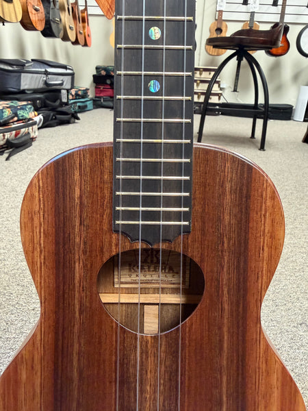 KoAloha KTM-10 Solid Koa Pikake Tenor Ukulele w/Case #3 - Made In Hawaii - Satin Finish