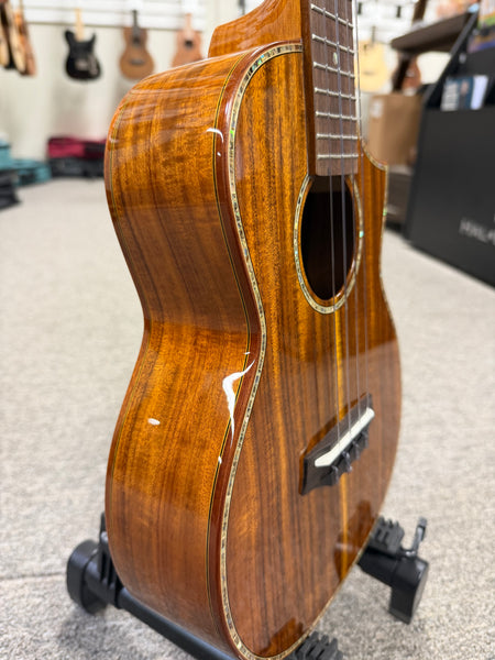 OHANA TK-7 Solid Acacia Tenor Ukulele w/Cutaway
