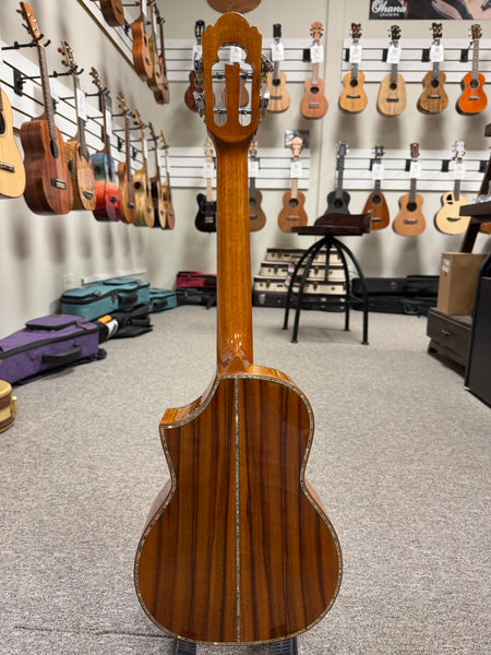 OHANA TK-7 Solid Acacia Tenor Ukulele w/Cutaway