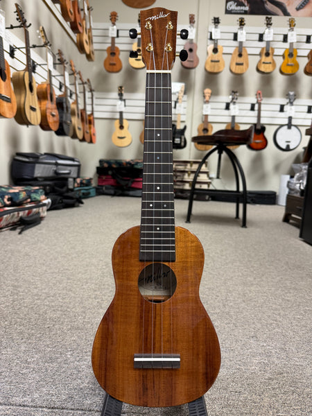 Millar TA-210L Solid Acacia Soprano Long Neck Ukulele - Satin Finish