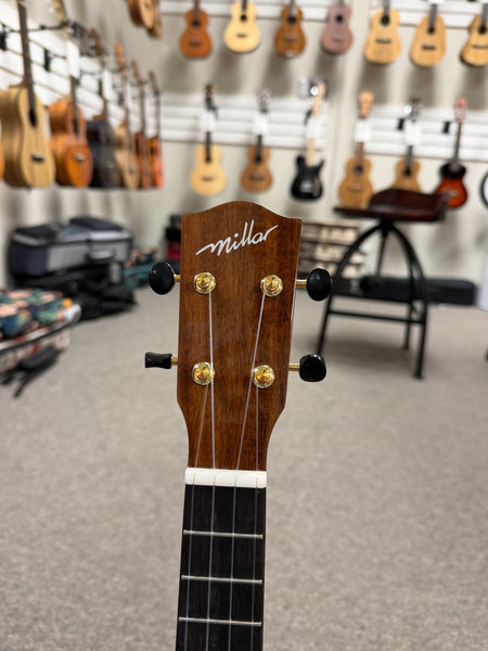 Millar TA-210LG Solid Acacia Soprano Long Neck Ukulele - Gloss