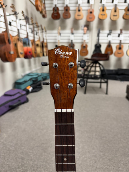 OHANA TK-60CG Solid Mahogany Tenor Ukulele w/Cutaway