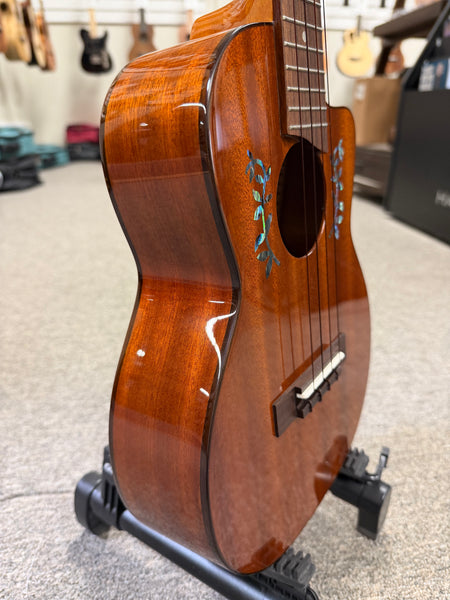 OHANA TK-60CG Solid Mahogany Tenor Ukulele w/Cutaway