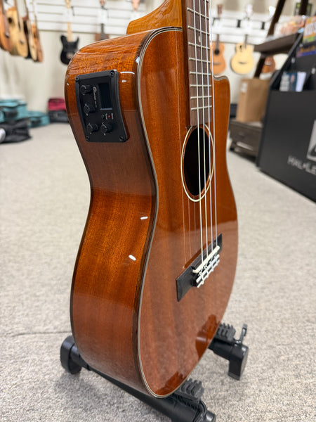 Ohana BK-35GCE Solid Mahogany Electric Baritone Ukulele - Cutaway