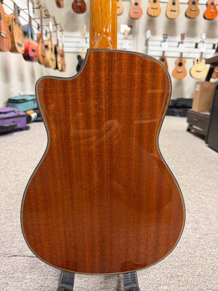 Ohana BK-35GCE Solid Mahogany Electric Baritone Ukulele - Cutaway