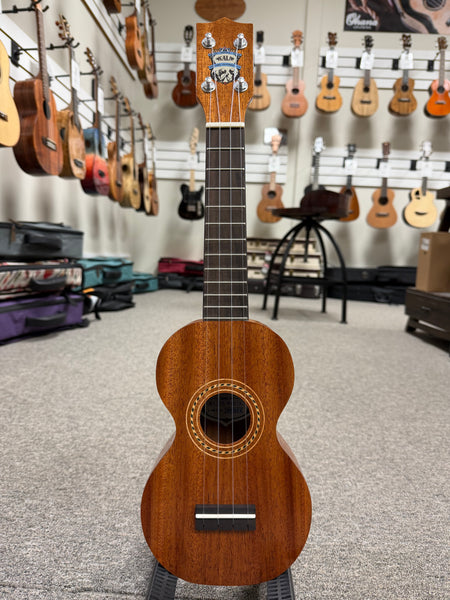 KALA KA-F8-MHG-S Pan Pacific Solid Mahogany Figure 8 Soprano Ukulele w/Case