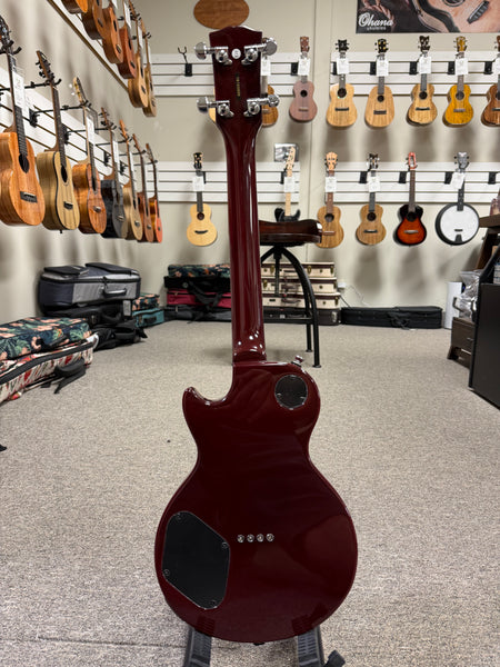 Risa UKE-LP432-CS Tenor Les Paul Style Solid Body Electric Ukulele w/Bag - Cherry Sunburst