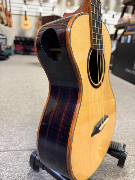 Lichty Solid Spruce/Indian Rosewood Custom Baritone Ukulele w/Case - Pre Loved