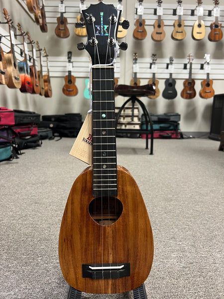 KoAloha KSM-01 Solid Koa Soprano Pineapple Ukulele - Made in Hawaii